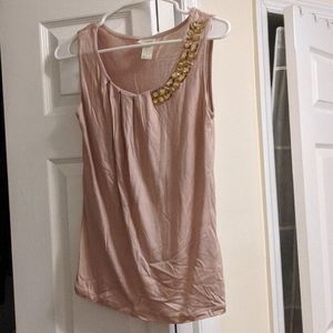 Mauve Jeweled Sleeveless Top